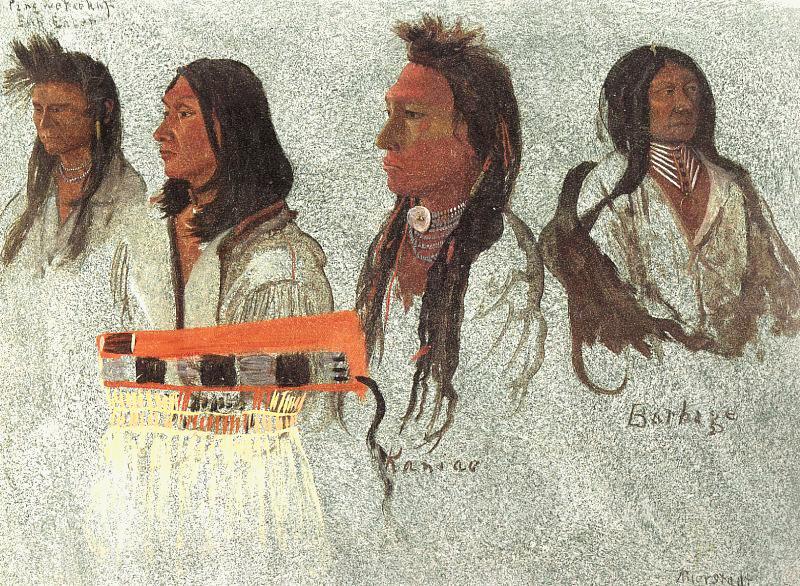 Albert Bierstadt Four Indians Spain oil painting art